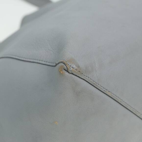 CELINE Horizontal Cabas Tote Bag Leather Light Blue - Picture 14 of 16